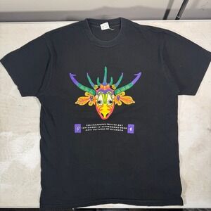 Vintage 1991 Arts Festival of Atlanta Wild Nature Giraffe Shirt XL Single Stitch